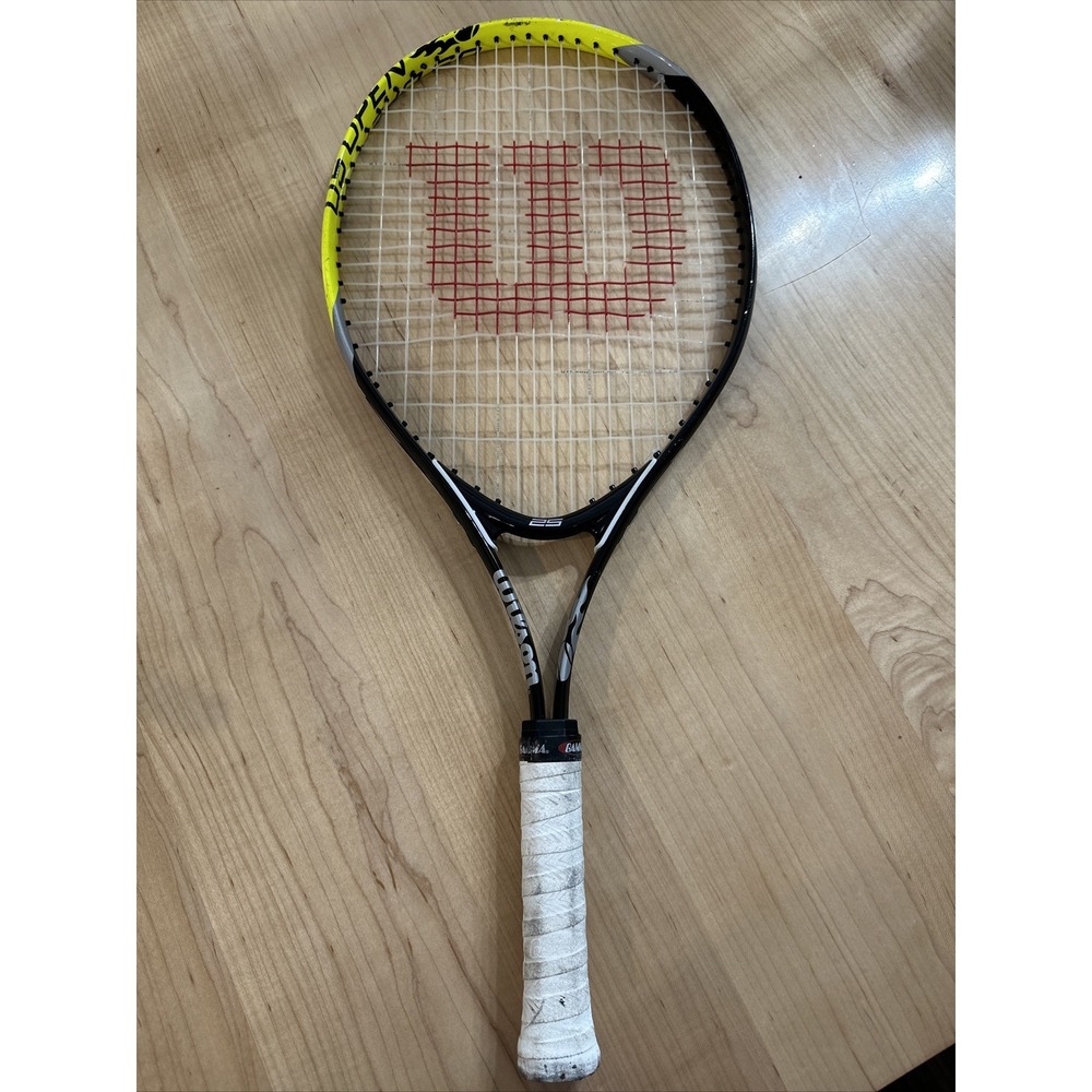 Wilson US Open 25 Junior Tennis Racket Black Yellow WRT2033OU 3 7/8 Grip